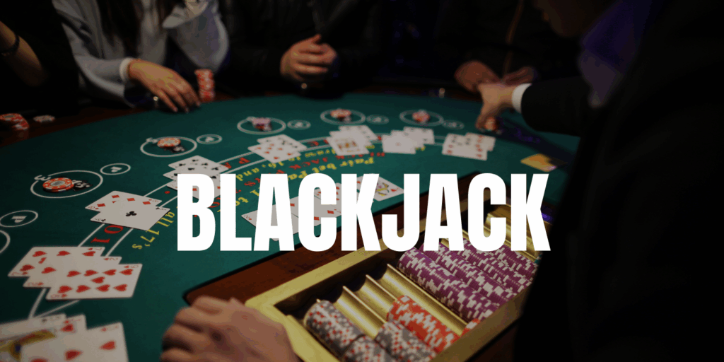 Ein Blackjack Tisch mit dem Titel Blackjack