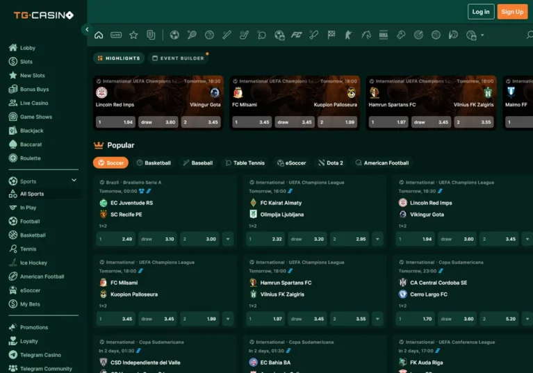 Sportwetten auf Telegram Casino