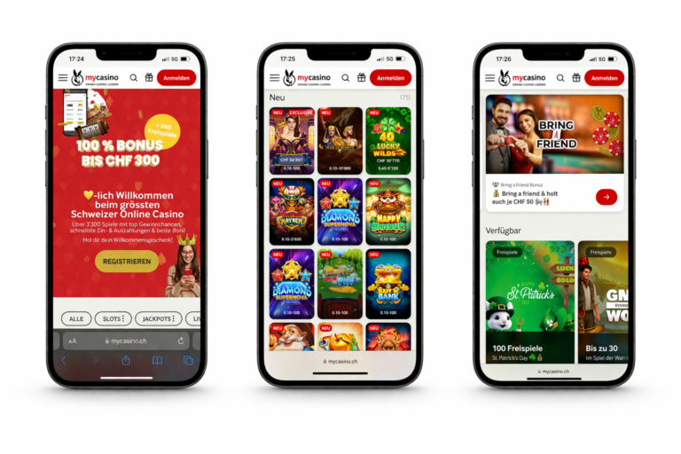 mycasino.ch auf dem handy
