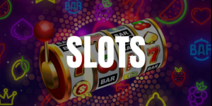Slotmaschine mit bunten Symbolen