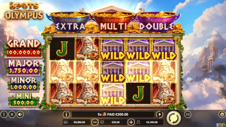 3 Pots of Olympus Wild-Symbol Screenshot – Slot von Hacksaw Gaming