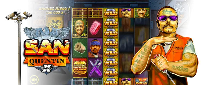 San Quentin xWays Slot Screenshot – Nolimit City Slot Spielansicht