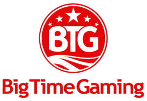 Logo von Big Time Gaming, Spielehersteller für Megaways Slots in Schweizer Online Casinos