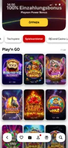 Play'n GO Slots bei mycasino.ch: 158 Spiele in der Anbieterübersicht, u. a. Reactoonz Blitzways und Spice Spice Baby